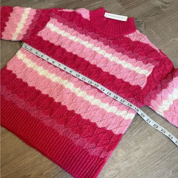 99 Jane Street Women's Pink and White Sweater-size S-NWT - Picture 6 of 10
